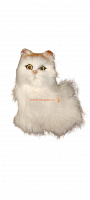 Кот из меха со звуком средний во Гае