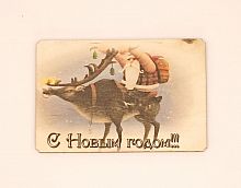 Магнит новый год "Дед мороз на олене" во Гае